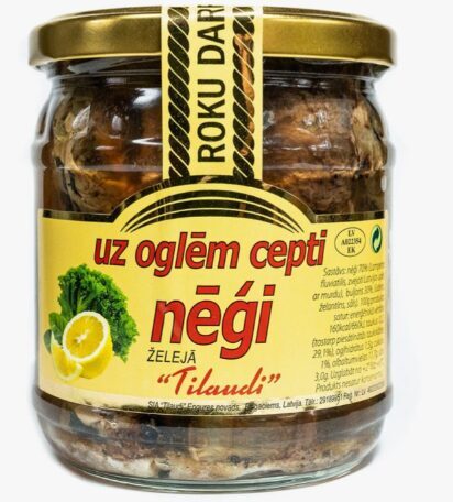 Tilaudi uz oglēm cepti nēģi želejā 400 g
